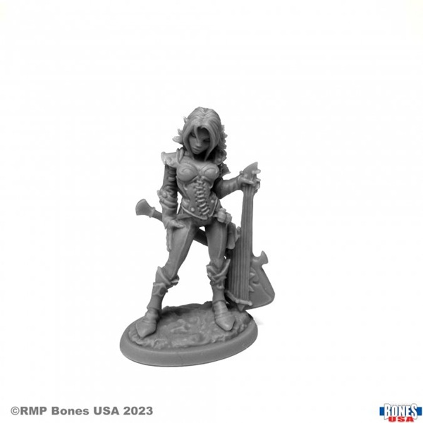 Reaper Bones Usa Reaper Legends: Astrid  Elf Chronicler Plastic Miniature