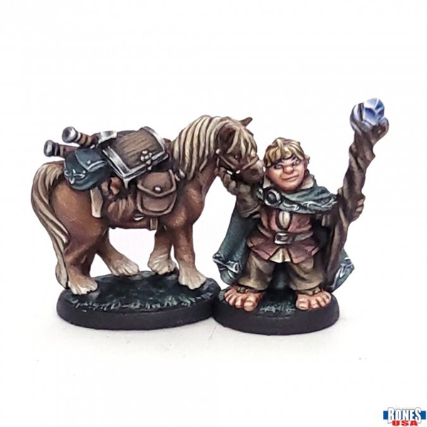 Reaper Bones Usa Reaper Legends: Dobbin   Boulder Plastic Miniature