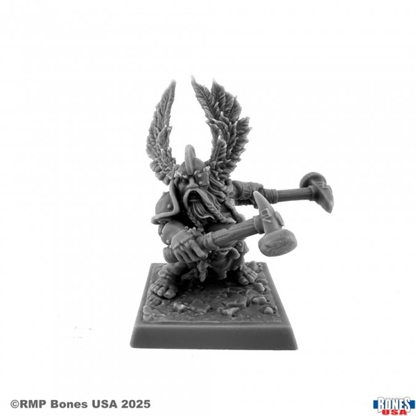 Reaper Bones Usa Reaper Legends: Mad Rogat  Dwarf Hero Plastic Miniature
