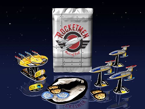 Rocketmen Pocketmodel Miniatures Csg: Axis Of Evil Booster Display  Box Med 36 Booster Packs