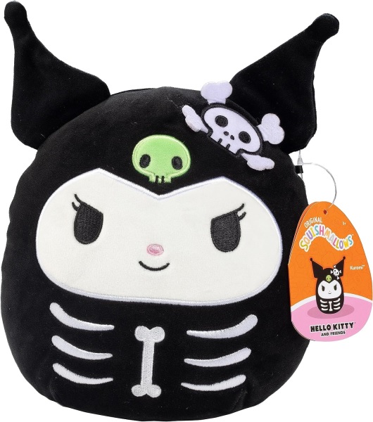 Sanrio Hello Kitty And Friends: 2023 Halloween Squishmallow Skeleton Kuromi Plush Bamse 20cm