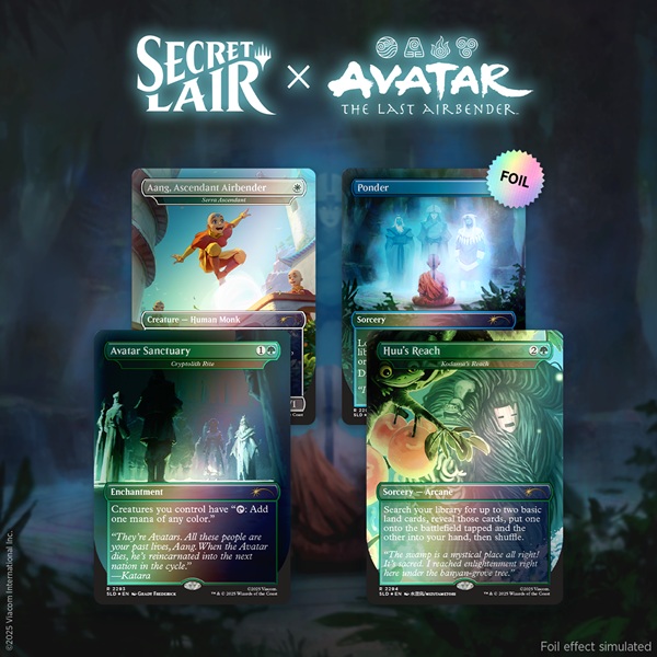 Secret Lair Drop Series  2025 : Avatar: The Last Airbender Superdrop: Secret Lair   Avatar: The Last Airbender     Lot To Learn  Foil