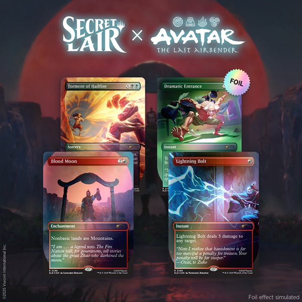 Secret Lair Drop Series  2025 : Avatar: The Last Airbender Superdrop: Secret Lair   Avatar: The Last Airbender   Everything Changed  Foil