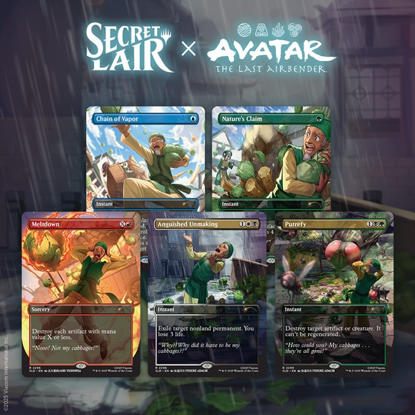 Secret Lair Drop Series  2025 : Avatar: The Last Airbender Superdrop: Secret Lair   Avatar: The Last Airbender   My Cabbages   Regular