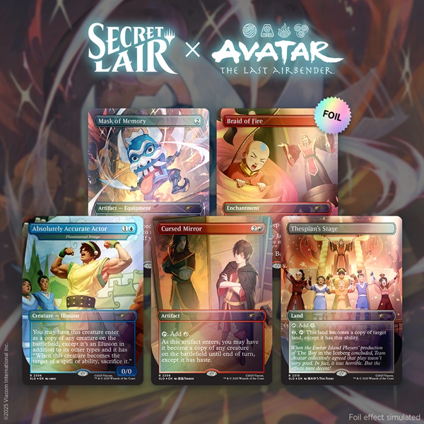 Secret Lair Drop Series  2025 : Avatar: The Last Airbender Superdrop: Secret Lair   Avatar: The Last Airbender   The Ember Island Players  Foil