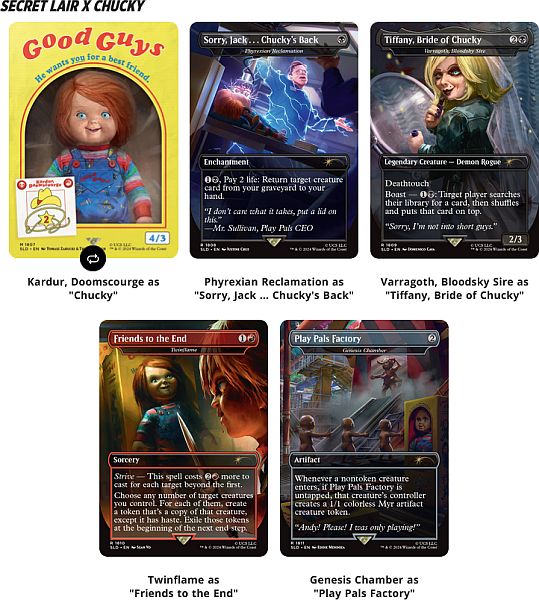 Secret Lair Drop Series  2024 : Camp Totally Safe Superdrop: Secret Lair   Chucky  Foil