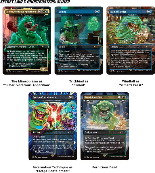 Secret Lair Drop Series  2024 : Camp Totally Safe Superdrop: Secret Lair   Ghostbusters: Slimer  Foil