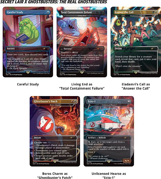 Secret Lair Drop Series  2024 : Camp Totally Safe Superdrop: Secret Lair   Ghostbusters: The Real Ghostbusters  Foil