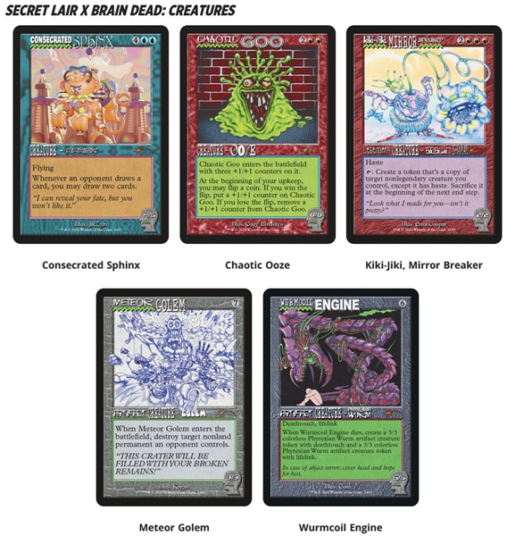 Secret Lair Drop Series  2024 : Inside An Elevator Superdrop: Secret Lair   Brain Dead: Creatures  Regular