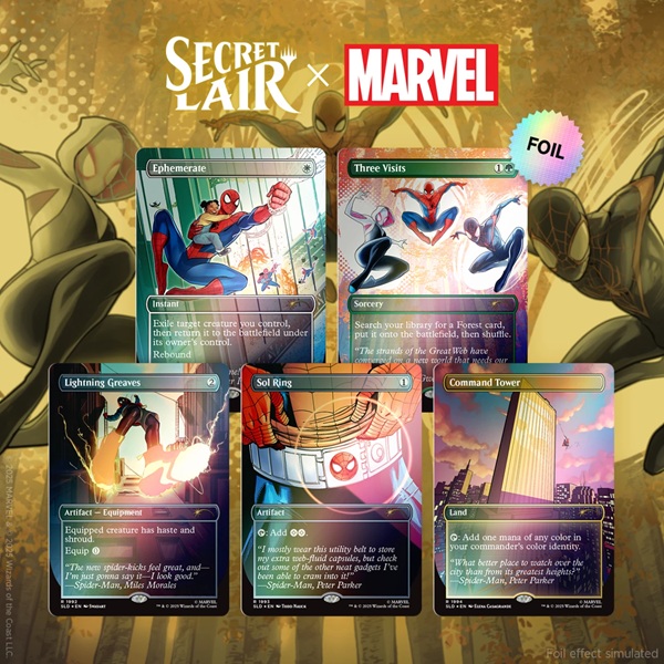 Secret Lair Drop Series  2025 : Marvel   Spider-man Superdrop: Secret Lair   Marvel   Spider-man: Heroic Deeds  Foil