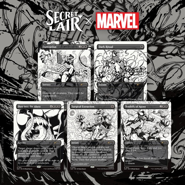 Secret Lair Drop Series  2025 : Marvel   Spider-man Superdrop: Secret Lair   Marvel   Spider-man: Venom Unleashed  Inks   Regular