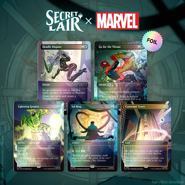 Secret Lair Drop Series  2025 : Marvel   Spider-man Superdrop: Secret Lair   Marvel   Spider-man: Villainous Plots  Foil