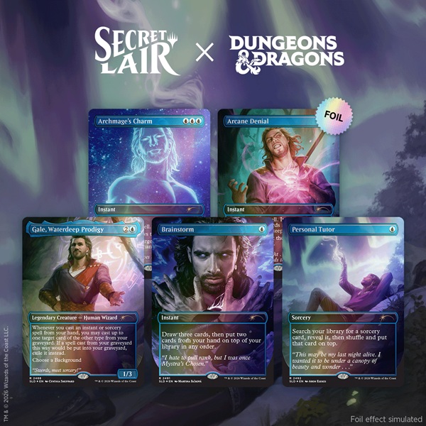 Secret Lair Drop Series  2026 : Roll For Initiative Superdrop: Secret Lair   Dungeons   Dragons: Gale   Ambition  Foil