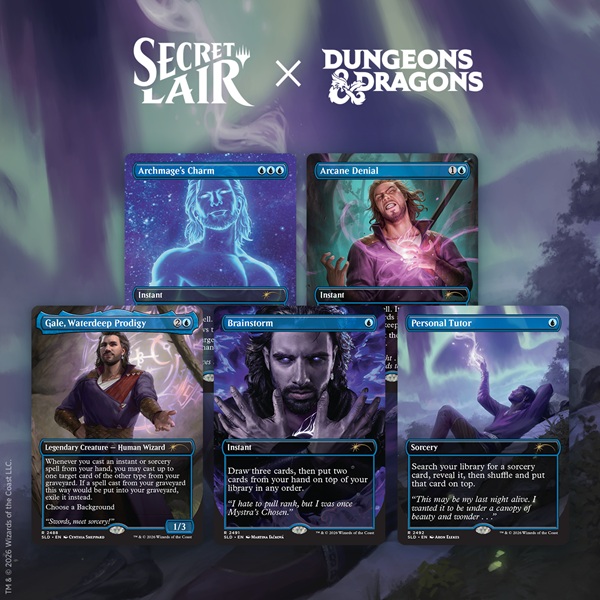 Secret Lair Drop Series  2026 : Roll For Initiative Superdrop: Secret Lair   Dungeons   Dragons: Gale   Ambition  Regular