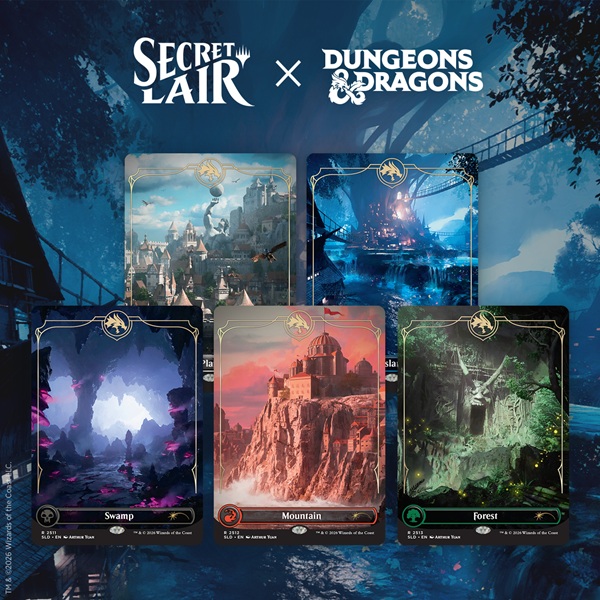 Secret Lair Drop Series  2026 : Roll For Initiative Superdrop: Secret Lair   Dungeons   Dragons: Lands Of The Forgotten Realms  Regular