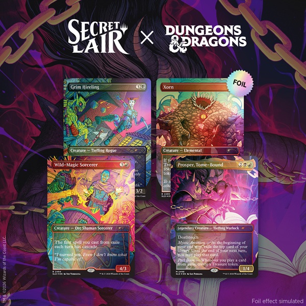 Secret Lair Drop Series  2026 : Roll For Initiative Superdrop: Secret Lair   Dungeons   Dragons: Shadows Over Baldur   Gate  Foil