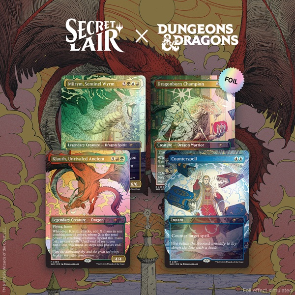 Secret Lair Drop Series  2026 : Roll For Initiative Superdrop: Secret Lair   Dungeons   Dragons: Whispers In Candlekeep  Foil