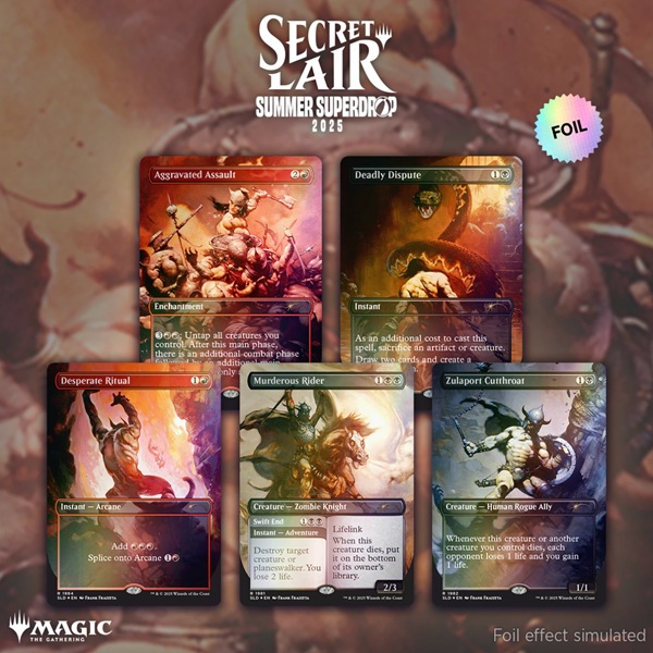 Secret Lair Drop Series  2025 : Summer Superdrop: The Art Of Frank Frazetta: The Second Exhibition  Foil