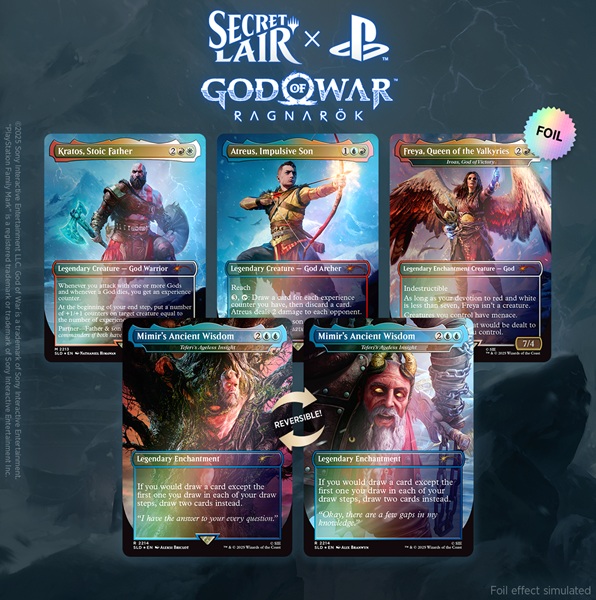 Secret Lair Drop Series  2025 : The Playstation Superdrop: Secret Lair   God Of War: Norse  Foil