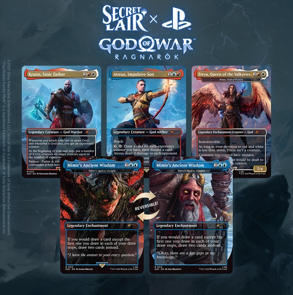 Secret Lair Drop Series  2025 : The Playstation Superdrop: Secret Lair   God Of War: Norse  Regular
