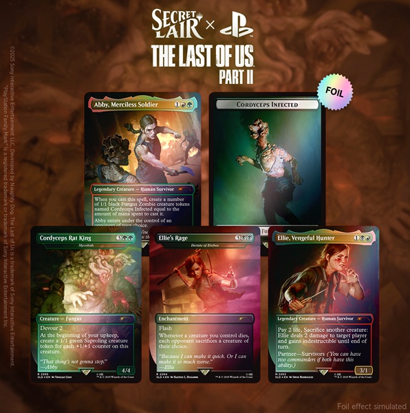 Secret Lair Drop Series  2025 : The Playstation Superdrop: Secret Lair   The Last Of Us Part Ii  Foil