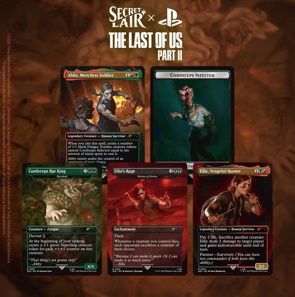Secret Lair Drop Series  2025 : The Playstation Superdrop: Secret Lair   The Last Of Us Part Ii  Regular