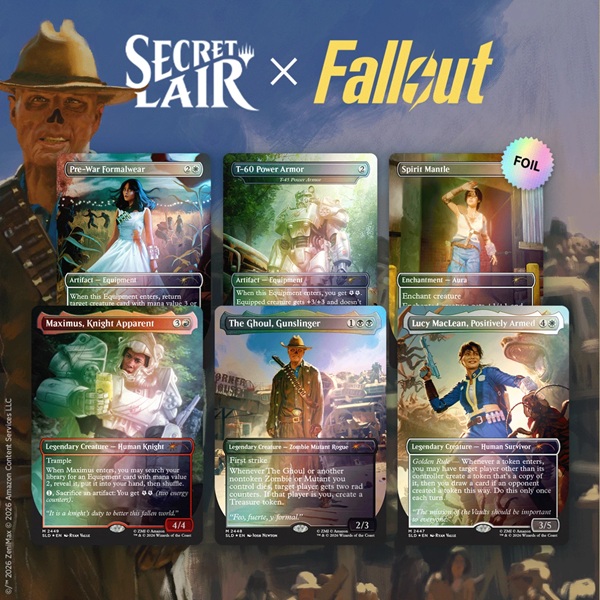 Secret Lair Drop Series  2026 : The Rad Superdrop: Secret Lair   Fallout: Beyond Vault 33  Foil