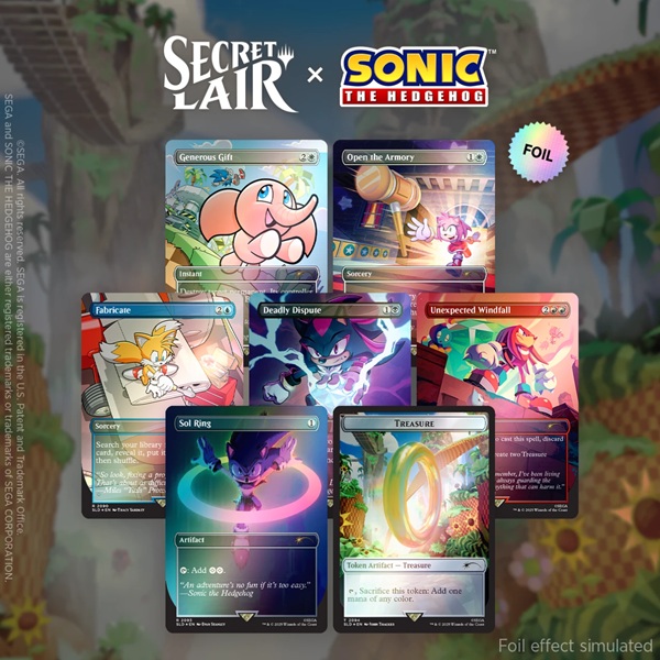 Secret Lair Drop Series  2025 : The Sonic Superdrop: Secret Lair   Sonic: Chasing Adventure  Foil