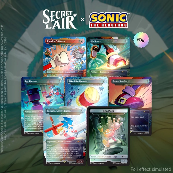 Secret Lair Drop Series  2025 : The Sonic Superdrop: Secret Lair   Sonic: Turbo Gear  Foil