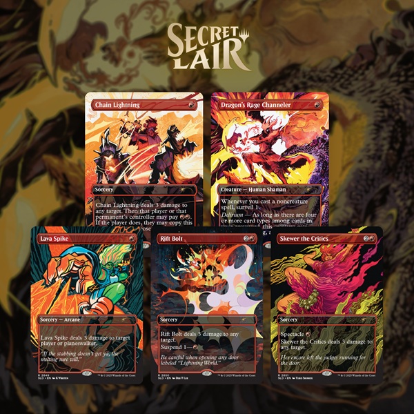 Secret Lair Drop Series  2025 : The Ultimate Pencil Superdrop: Everything Is On Fire  Foil