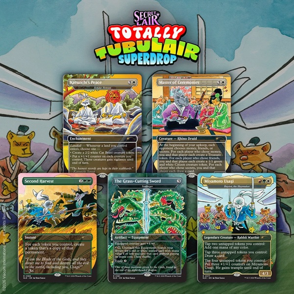 Secret Lair Drop Series  2026 : Totally Tubulair Superdrop: Secret Lair   Teenage Mutant Ninja Turtles: Featuring: Stan Sakai  Regular