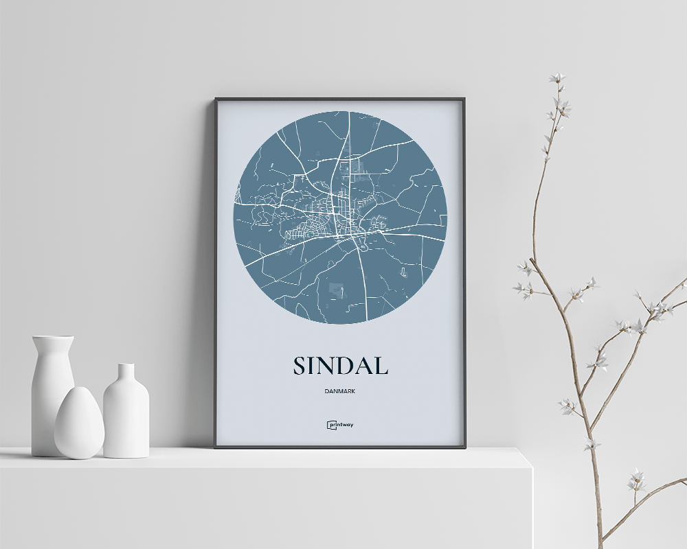 Sindal Plakaten Havblå