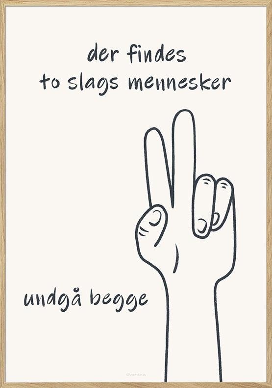 Sjov Citatplakat To Slags Mennesker