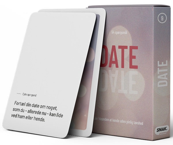 Snak: Date  Dansk  Card Game