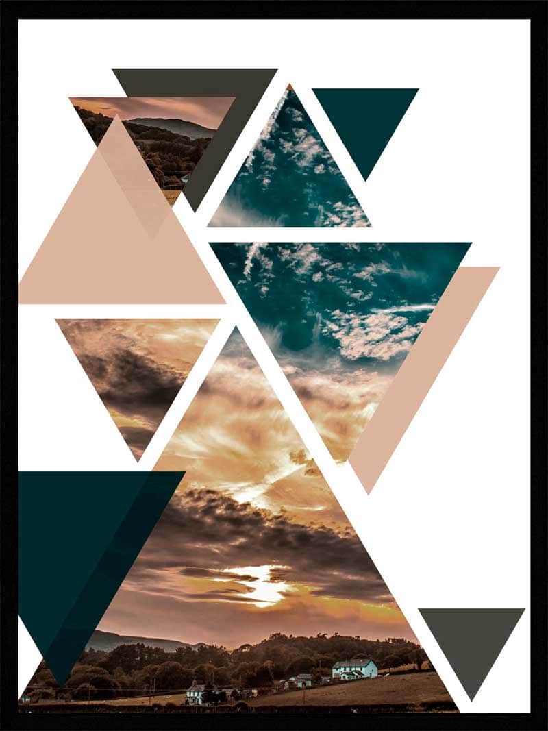 Solnedgang Natur Plakat