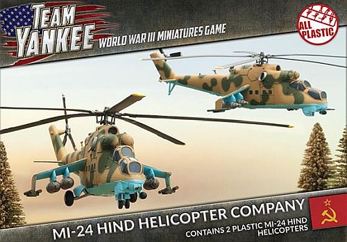 Soviet Mi-24 Hind Helicopter Company  Plastic   Box  Team Yankee