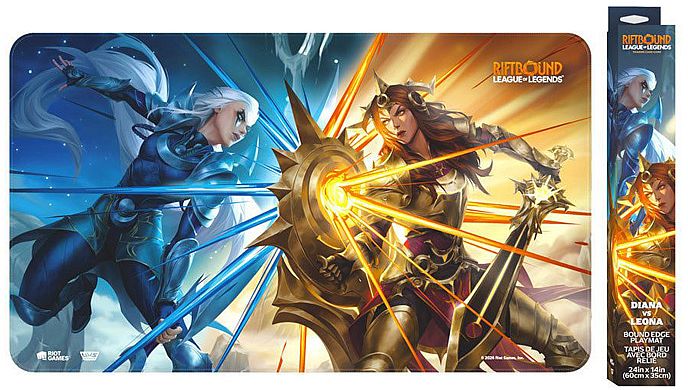 Spillem 195 165 Tte  Playmat  Riftbound: League Of Legends Tcg: Set 04: Vendetta   : Diana Vs Leona