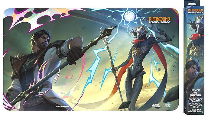 Spillem 195 165 Tte  Playmat  Riftbound: League Of Legends Tcg: Set 04: Vendetta   : Jayce Vs Viktor