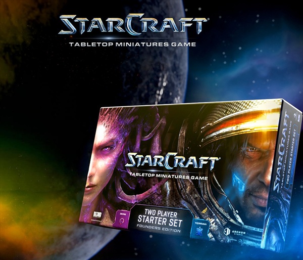 Starcraft: The Miniatures Game Two Player Starter Set  Terran Vs  Zerg   Founders Edition