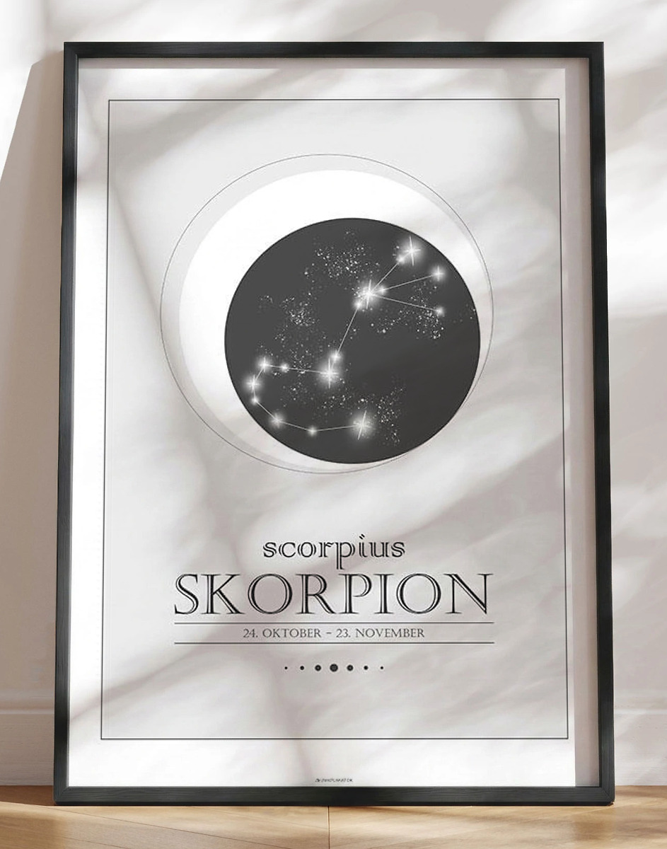 Stjernetegnplakat Skorpion