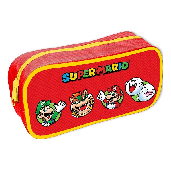 Super Mario Character Circles Pencil Case Penalhus