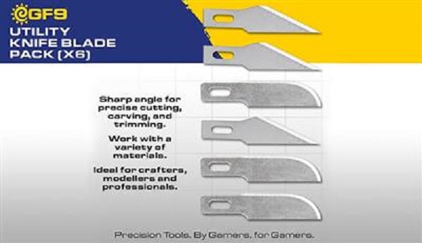 Tools Gale Force Nine Utility Knife Blade Pack    Pieces   Gf9  Gf9t03