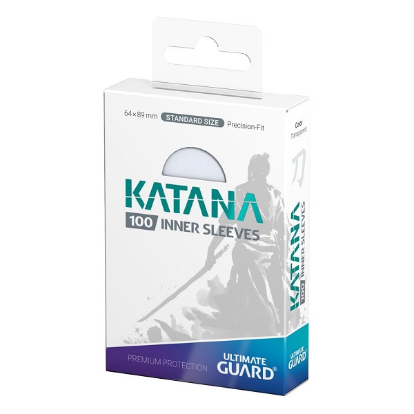 Ultimate Guard Katana Inner Sleeves  Kortlommer  Standard Size Transparent  100 Sleeves