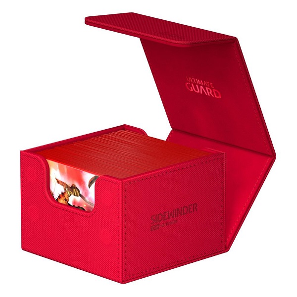 Ultimate Guard Sidewinder Deck Case  Deck Box  133  Standard Size Xenoskin Monocolor Red    195 184