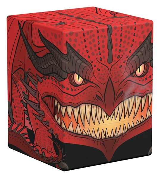Ultimate Guard Squaroes Boulder Deck Case  Deck Box  100  Standard Size: Dungeons   Dragons      : Red Dragon