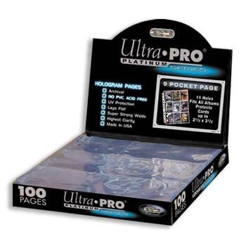 Ultra Pro Mappelommer Til Ringbind 11 Huller  Platinum  Plads Til   Kort På Hver Side  100 Stk   209d-1e Ult83423  Ekstra Høj Kvalitet