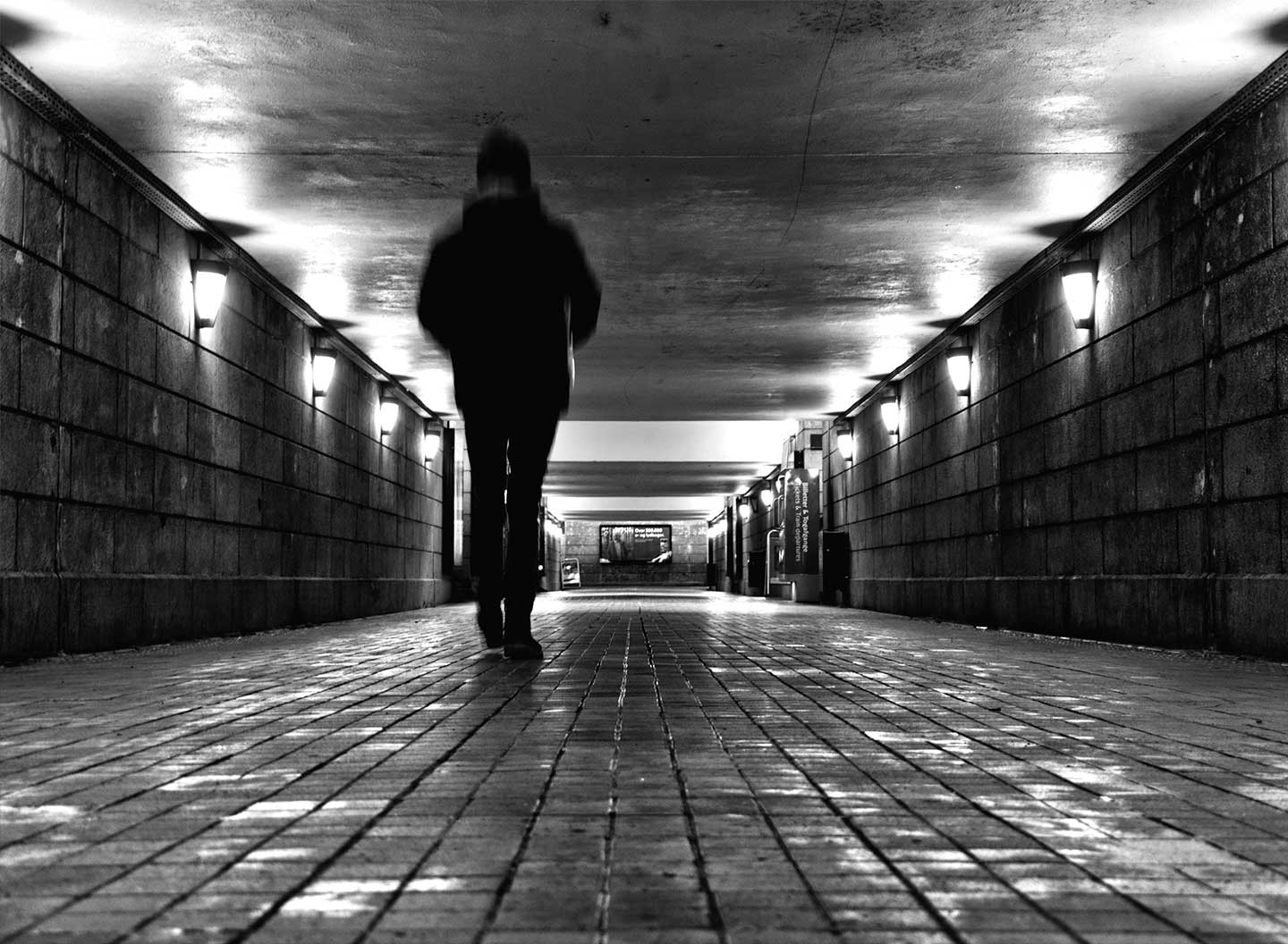Underground Black And White Af Palle Hasling Jakobsen