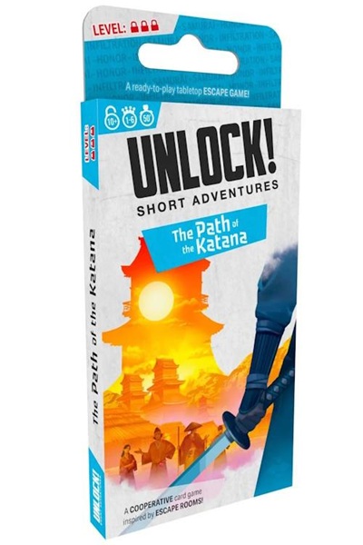 Unlock  Short Adventures 14: The Path Of The Katana  Engelsk  Cooperative Escape Room Puzzle Card Game