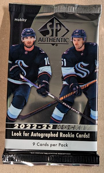 Upper Deck Hockey Nhl 2022-23: Sp Authentic Booster Pack
