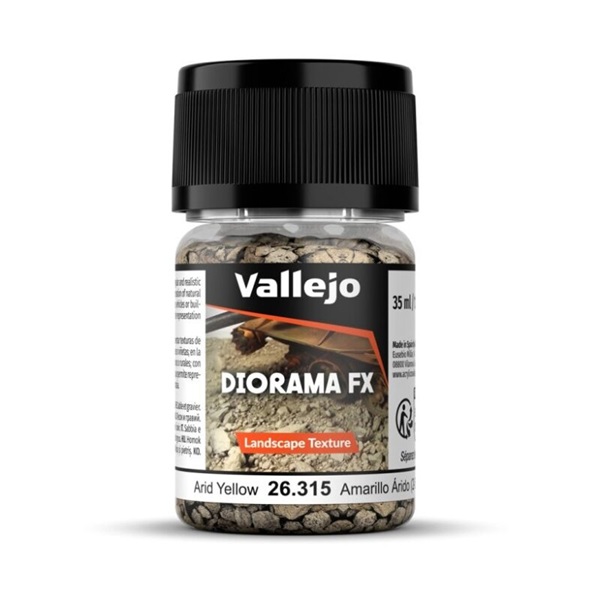 Vallejo Diorama Effects: Landscape Textures Arid Yellow  35 Ml